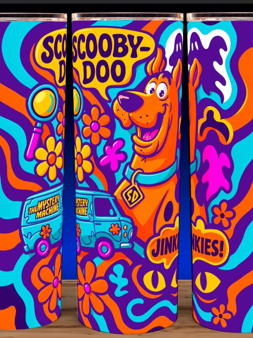 Scooby Doo Mystery Machine Groovy Cup Mug Tumbler 20oz
